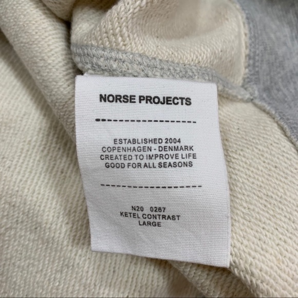 Men's Norse Projects Ketel Contrast Sweatshirt - Picture 5 of 5